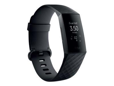 Fitbit Charge 3 Fitness Tracker - Black / Graphite Aluminium