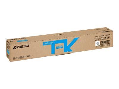 Kyocera TK 8115C Cyan Toner Kit for ECOSYS M8124cidn & ECOSYS M8130cidn