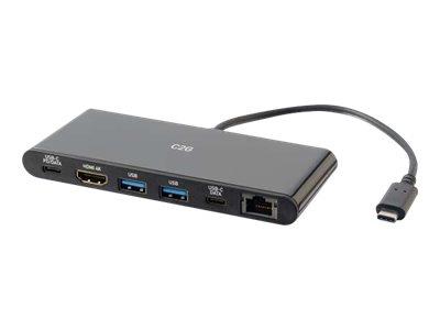 C2G USB-C Docking Station with 4K HDMI, Ethernet, USB and Power Delivery