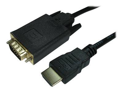 Cables Direct 1m HDMI (Source) M To VGA (Display) M Cable Gold Plated