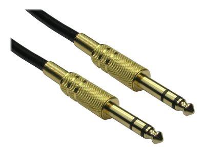 Cables Direct 3m 6.35mm Male to Male Audio Cable - Gold Connector