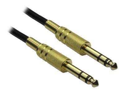 Cables Direct 2m 6.35mm Male to Male AUdio Cable - Gold Connector