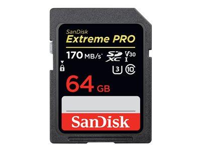 Sandisk 64GB Extreme Pro SD Card 170mbs