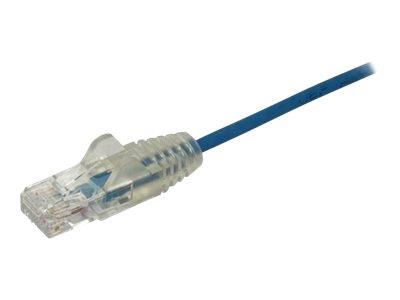StarTech.com 2m CAT6 Cable - Blue Slim CAT6 Patch Cable - Snagless RJ45