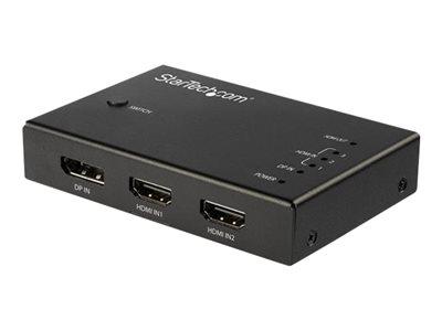 StarTech.com 4 Port HDMI Video Switch - 3x HDMI & 1x DisplayPort - 4K