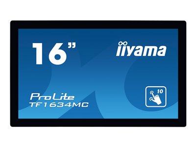 iiyama ProLite TF1634MC-B6X 16" 1366x768 8ms VGA HDMI DisplayPort LED Monitor