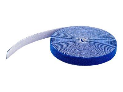 StarTech.com 50ft. Hook and Loop Roll - Blue - Reusable