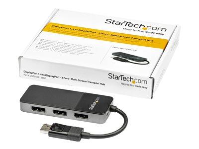StarTech.com 3 Port DisplayPort MST Hub - 3 x 4K - DP 1.4 Multi Monitor