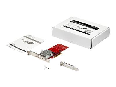 StarTech.com x8 Dual M.2 PCI Express SSD Adapter - PCIe 3.0 for PCIe NVMe