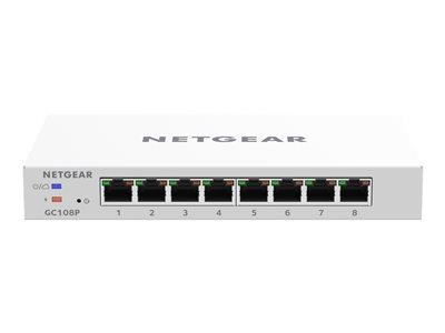 NETGEAR GC108P 8-port Insight Managed POE+ Gigabit Ethernet Switch  (GC108P-100UKS)
