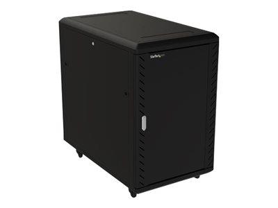 StarTech.com 18U Server Rack Cabinet - Includes Casters and Leveling Feet