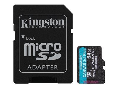 Kingston 64GB microSD CanvasGo Plus Card