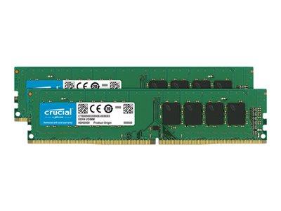 Crucial 32GB (2x16GB) DDR4 3200 MHz UDIMM CL22 Memory