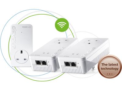 Devolo Magic 1 WiFi Whole Home WiFi Kit (2x LAN, Pass-Thru, 3x plug