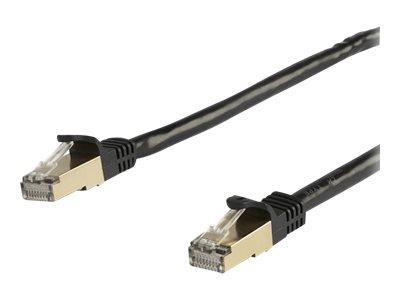 StarTech.com 5m CAT6a Ethernet Cable - Black - CAT6a STP Cable - Snagless