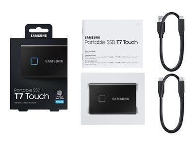 Samsung 500GB T7 Touch USB 3.2 GEN.2 Type C External PSSD Black