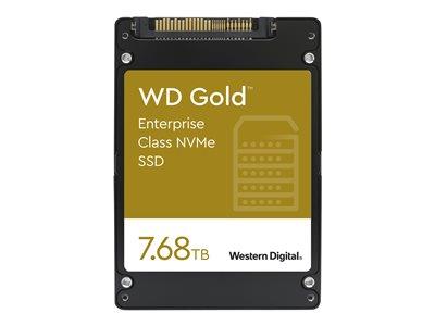 WD 7.68TB WD Gold SATA 6GB/s 2.5" U2 NVMe SSD