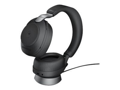 Jabra Evolve2 85 Link380a MS Stereo Stand Black
