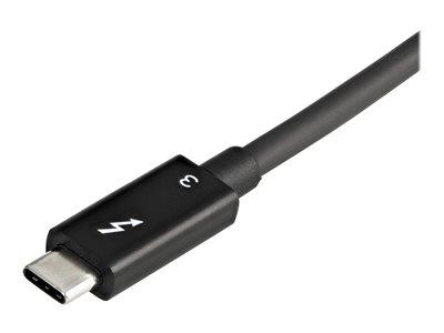 StarTech.com Thunderbolt 3 to Dual DisplayPort Adapter DP 1.4 - Dual 4K 60Hz or Single 8K/5K