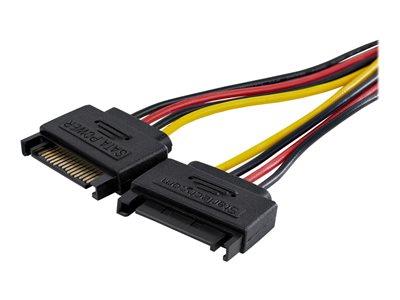 StarTech.com Dual SATA to LP4 Power Cable Adapter - PVC Jacket - 18 AWG