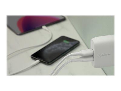 Belkin Dual USB-A Wall Charger 12W x2 - White