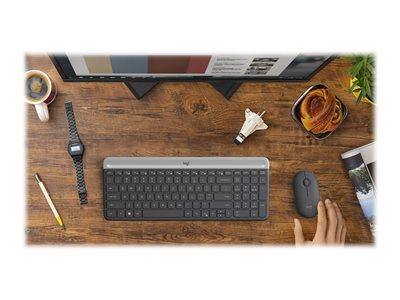 Logitech Slim Keyboard/Mouse Combo MK470 - Graphite