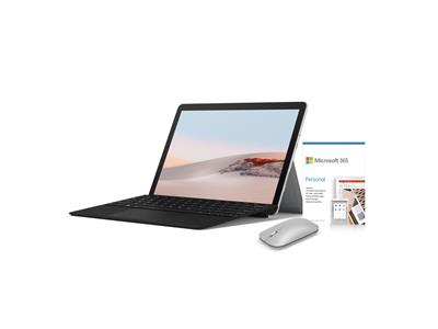 Microsoft Surface Go2 Bundle inc Microsoft 365 Personal 12mths, Type Cover and Mouse