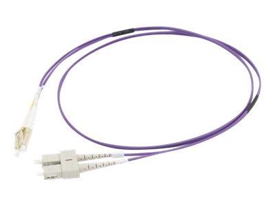C2G 2m LC/SC OM4 LSZH Fibre Patch - Violet