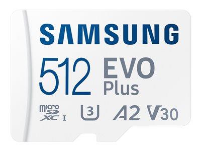 Samsung 512GB EVOPlus V30 A2 Micro-SD XC +AD (MB-MC512KA/EU)