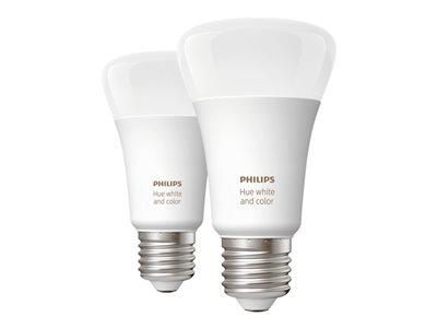 Philips Hue Colour Bulbs 9W A60 E27 2-Pack