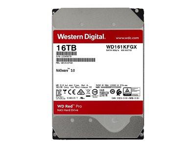 WD Red Pro 16TB 7200 RPM Serial ATA 3.5" 512MB