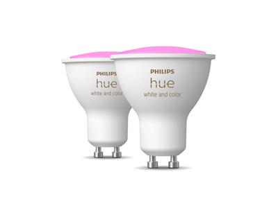 Philips Hue Colour Bulbs 5.7W GU10 2-Pack