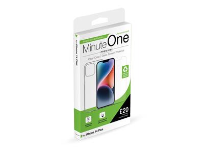 Minute One Premium Clear Case and Screen Protector for iPhone 14 Plus