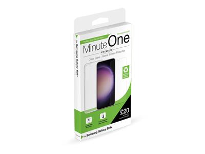 Minute One Premium Clear Case and Screen Protector for Galaxy S23+