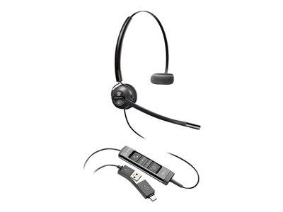 Poly EncorePro 545 Headset, On-Ear, Wired, USB-C, USB-A
