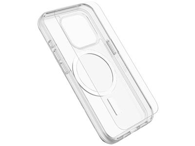 OtterBox Symmetry Clear MagSafe + Premium Glass AM iPhone 15 Pro