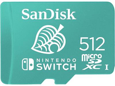 Sandisk microSDXCcard for Nintendo Switch 512gb