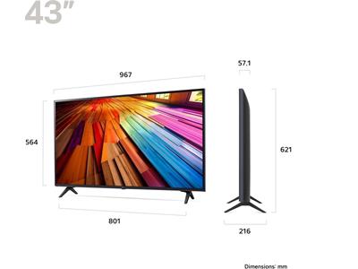 LG 43" UT8000 4K UltraHD HDR 2024 Smart TV