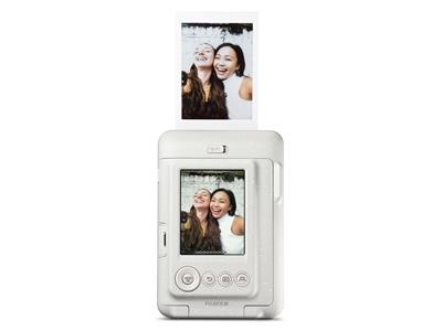 Fujifilm Instax Mini LiPlay Hybrid Instant Camera - Misty White