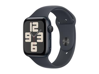 Apple Watch SE GPS 44mm Midnight Aluminium Case with Midnight Sport Band - S/M