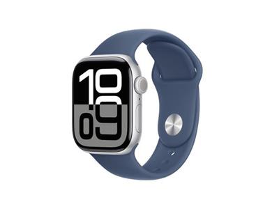 Apple Grade A Watch Series 10 GPS + Cell 42mm Silver Aluminium Denim S/M