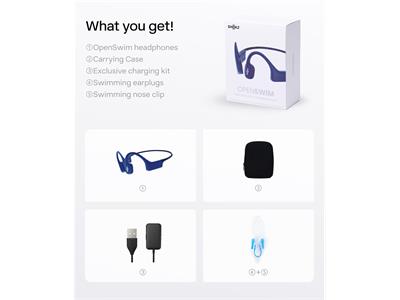 Shokz OpenSwim Blue