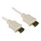 Cables Direct 2m HDMI M-M Copper with Gold Connectors - White BQ-125
