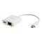 C2G USB-C Ethernet Adapter with Power - White