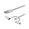 StarTech.com 2m Lightning USB C Micro-B Cable
