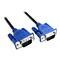 Cables Direct 3m HD15 VGA/SVGA Low Profile LSZH M-M Cable Blk Blue Hoods