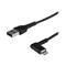 StarTech.com 1m / 3.3ft Angled Lightning to USB Cable