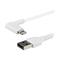 StarTech.com 2m / 6.6ft Angled Lightning to USB Cable -White