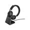 Jabra Evolve2 65 USB-A UC Stereo Headset with Desk Stand - Black