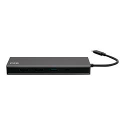 C2G USB-C 9-in-1 Dual Display Docking Station with HDMI, Ethernet, and AUX Power Delivery up to 60W